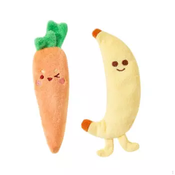 2x Ручка для детской игрушки мультфильм Морковь Бананы Кукла для новорожденного мальчика девочки