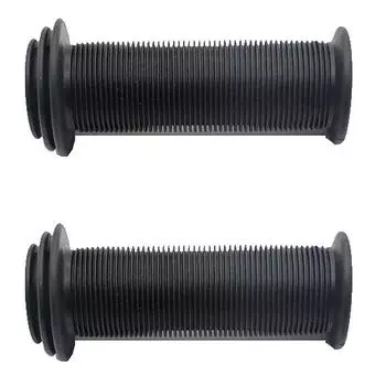 2X Ручки на руль для горного велосипеда, резиновые, противоскользящие, водонепроницаемые, для детского трехколесного велосипеда, самоката, руля для велоспорта чёрный