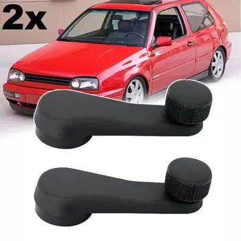 2X Рукоятка стеклоподъемника для VW MK3 MK4 Beetle Cabrio Golf Jetta T4 Transporter Camper Skoda Octavia Fabia Ремонтный комплект чёрный
