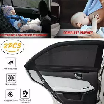 2x SONNENSCHUTZ von iQ Auto Pkw универсальный Sonnenblende Seitenfenster 2PCS чёрный