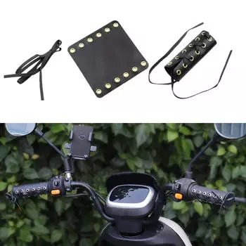 2x сверхпрочные накладки на руль мотоцикла, искусственная кожа, для жёлтый