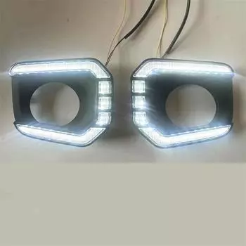 2X Светодиодная лампа ДХО, указатель поворота, накладка противотуманной фары для Toyota Tacoma TRD PRO 2016-2023