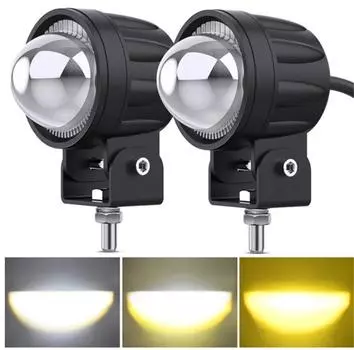 2x Светодиодные противотуманные фары для мотоцикла 60 Вт Фары-прожекторы Рабочие фары Лампа Универсальные