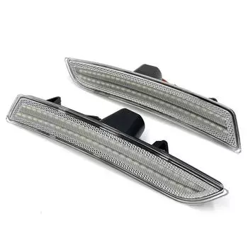 2x светодиодных боковых габаритных фонаря для C TS ATS 2015-2020 с прозрачными линзами, белые светодиодные передние фонари 12 В IP67 CHINA