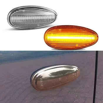 2x светодиодных динамических боковых габаритных фонаря, указатели поворота для Mitsubishi Lancer Montero Sport MK3 Pajero Adventure Freeca i Miev Space