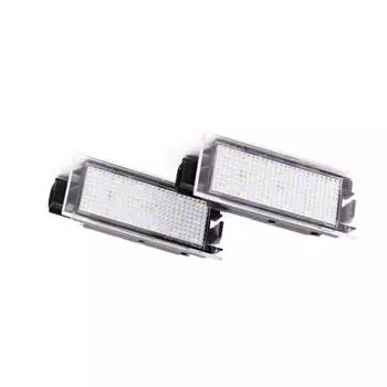 2x светодиодных фонаря подсветки номерного знака для Clio 3 4 Master 2 3 Trafic 3 Megane 2 3 4 CC Twingo 2 3 Kangoo Espace 5 Wind License Plate Light
