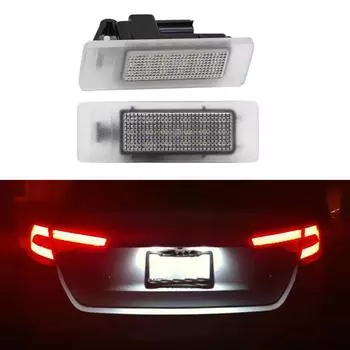 2X светодиодный светильник номерного знака для Renault Clio 5 Espace 5 Koleos 2 Master Bus Box Talisman Grand Tour Nissan Leaf Maxima GTR