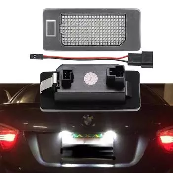 2x светодиодный светильник номерного знака для BMW E82 E88 F22 F45 E46 M3 E90 4D LCI E91 5D E92 E93 F30 F31 F36 F33 Cabrio 2013 ~ UP