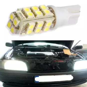 2X T10 Белый Красный 12 В 3528 28LED W5W Автомобильный Боковой Широкий Клин Задний Фонарь Водонепроницаемый Двери Номерные Знаки Багажник Светодиодный Сигнальный Фонарь Для Чтения белый