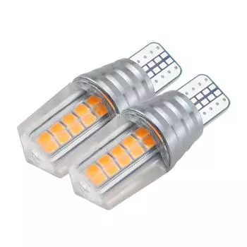 2X T10 LED W5W новейшая SMD автомобильная сигнальная лампа акриловая лампа 902 921 автоматическая полярность клин считывание номерного знака дверная лампа белая 12 В 2PCS синий