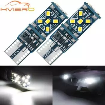 2X T10 W5W Автомобильные габаритные огни 1156 194 3030 Автоматический клиновой поворотник Дополнительная лампа торможения Внутренние плафоны для чтения DC 12 В красный