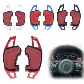 2x удлинитель подрулевого переключателя передач для Volkswagen Golf GTI 7 R GTE GTD Polo Scirocco Sagitar GLI Lamando GTS чёрный