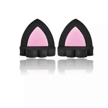 2X Украшение крыши автомобиля Внешние украшения Модификация автомобиля Личность Милый мультяшный экстерьер автомобиля Кроличьи уши Украшения в виде кошачьих ушей