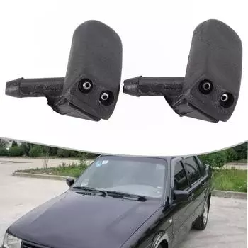 2X Водяная насадка ABS Пластиковые аксессуары Черные для форсунок мытья GOLF Распылитель воды 191955985A Передняя Высокое качество CHINA