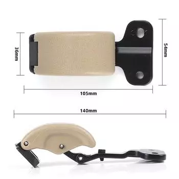 2x Замок стекла задней боковины автомобиля Бежевый Комплект правый и левый для Toyota Tundra 2000-2005