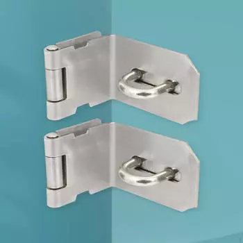 2x защелки для навесного замка, замки для ворот, безопасная замковая застежка из цинкового сплава для тяжелых условий эксплуатации для дверей