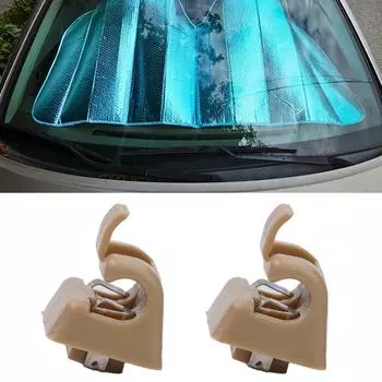 2x зажима для солнцезащитного козырька для W126 S Class 1979-1991 Высокое качество Gray