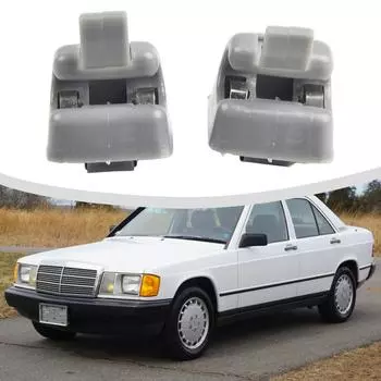 2x зажима для солнцезащитного козырька для W123 1976-1985 Высокое качество Gray