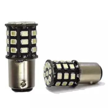 2XКрасная 1156 706 P21W BA15s S25 33-SMD-2835 Светодиодная лампа для стоп-сигнала автомобиля