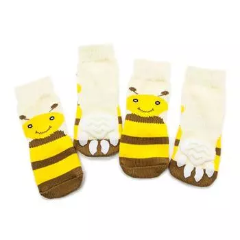 2XL-5XL Большие собаки Контроль тяги Хлопковые носки Домашние собачьи Нескользящие Вязаные носки для лабрадора питбуля ротвейлера немецкой овчарки XXL