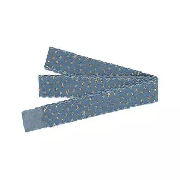 2Y/1.8M тканая лента ручной работы с бахромой шелковая лента креативная упаковка звездная волнистая лента с золотой фольгой 2.5/4см