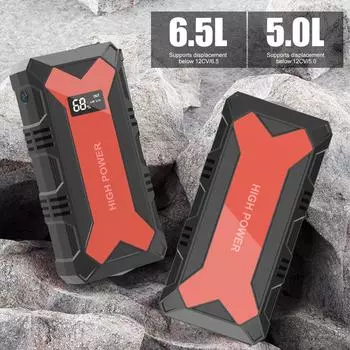 30000 мАч автомобильный аккумулятор пусковое устройство портативный внешний аккумулятор 1600A USB быстрое зарядное устройство светодиодный фонарик аварийный усилитель автомобильные аксессуары чёрный