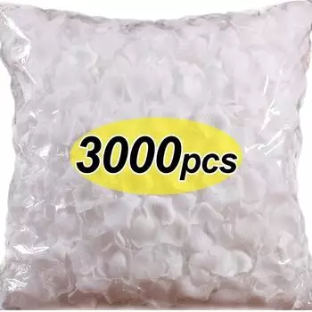 3000/100x белые искусственные лепестки роз, искусственный шелк, лепестки роз, разноцветные красные лепестки для декора свадебной вечеринки ко Дню святого Валентина 100PCS- (1Pcak)