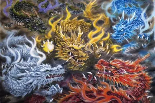 3000 элементов пазла Ultimate Puzzle Master Dragon Small Piece Five-Color (73х102см)