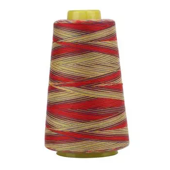 3000 ярдов разноцветных ниток для вышивки, насыщенные яркие цвета, высокопрочная полиэфирная нить для