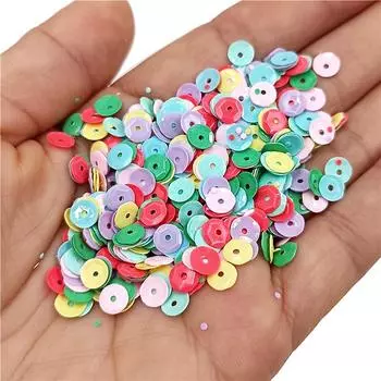 3000 шт., вогнутый тип, фантомный цвет, круглый, сделай сам, декоративный материал, блестящие блестки, креативный чехол для телефона из ПВХ, ювелирные аксессуары красный