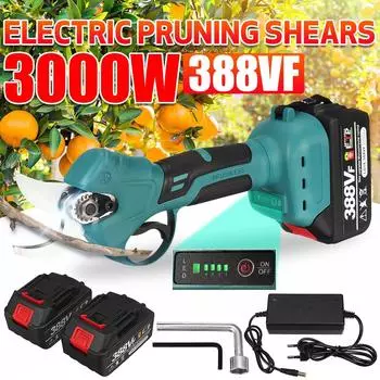 3000 Вт 388VF Беспроводные электрические ножницы Бесщеточные секаторы для ветвей деревьев секатор садовые инструменты для батареи Makita Only machine