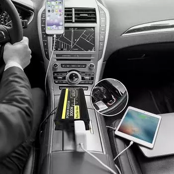 3000 Вт Чистый синусоидальный инвертор мощности Инвертор мощности волны DC12V/24V - 220V для солнечной системы/солнечной панели/дома/улицы/автодома/кемпинга