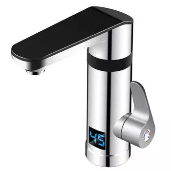 3000 Вт кухонный мгновенный электрический водонагреватель кран без резервуара быстро нагревает воду нагревательный кран с дисплеем температуры 220 В EU белый