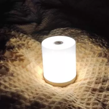 3000K 6500K теплый белый холодный белый яркость регулируемая яркость USB перезаряжаемый светодиодный сенсорный ночник ночью для детей White