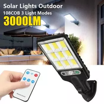 3000лм COB солнечные фонари уличные водонепроницаемые датчики движения солнечные фонари для уличных солнечных ламп прожекторы настенные украшения для сада 28SMD-1PCS