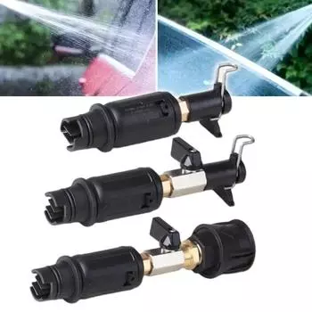 3000PSI High Pressure Washer Nozzle Sprayer Quick Plug Connect Angle Adjustable for 8/9mm Krcher Connector Car Washer Nozzle