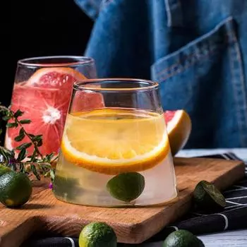 300/360 мл стакан для воды в форме горы, стеклянная чашка в японском стиле, стакан для сока, чая, виски, вина, кружка для кофе, стеклянная чашка, посуда для напитков