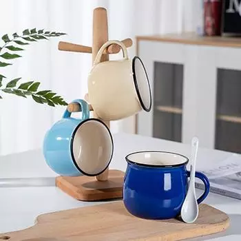 300/400 мл керамическая чашка для молока скандинавская чашка для чая классическая кружка для кофе подарок S