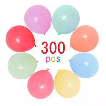 300 8 пастельных смешанных очень толстых 10-дюймовых латексных шаров разных цветов на день рождения, Хэллоуин, милые цветные шары Шарики, кусочки, цвета, макаруны, цвета,