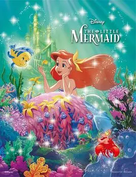 300 деталей пазл головоломка Petit 2 Light Little Mermaid Mermaid Ocean светящийся пазл (16,5x21,5см)