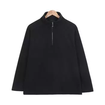 300 г/м2 флисовая верхняя одежда с застежкой-молнией на половину воротника для мужчин зимние теплые повседневные пальто модная спортивная одежда для пар S белый