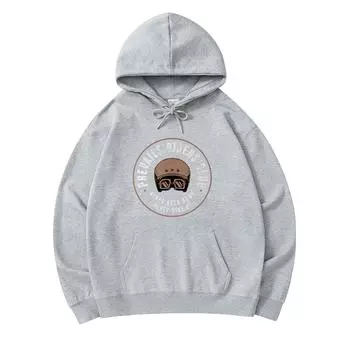 300 г/м мужские хлопковые толстовки преобладают в Riders Club (0001) Свитшот из хлопка премиум-класса с принтом XS армия зеленый