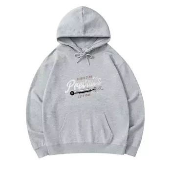 300 г/м мужские хлопковые толстовки преобладают в Riders Club (0005) Свитшот из хлопка премиум-класса с принтом XS армия зеленый