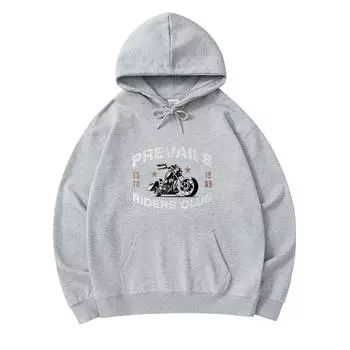 300 г/м мужские хлопковые толстовки преобладают в Riders Club (0003) Свитшот из хлопка премиум-класса с принтом XS армия зеленый