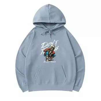 300 г/м Мужские хлопковые толстовки с капюшоном Dont Touch Streetwear Print Премиум хлопок Толстовка XS армия зеленый