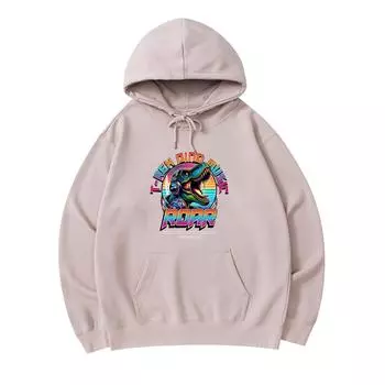 300 г/м Мужские хлопковые толстовки с капюшоном T-Rex Dino Jurassic Music Rock And Roar Pop Art Print Премиум-хлопковая толстовка XS армия зеленый