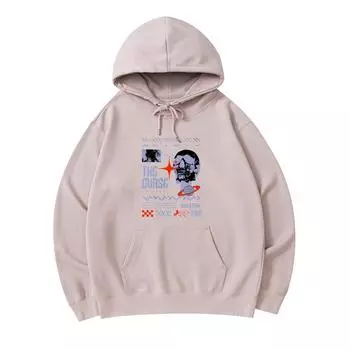 300 г/м Мужские хлопковые толстовки с капюшоном The Curse Universe Print Премиум-хлопковая толстовка XS армия зеленый