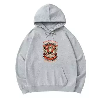 300 г/м Мужские хлопковые толстовки с капюшоном Renegados Collective Tattoos Heavy Metal Print Премиум хлопковая толстовка XS армия зеленый