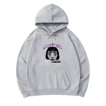 300 г/м Мужские хлопковые толстовки с принтом Paranoid, хлопковая толстовка премиум-класса XS армия зеленый