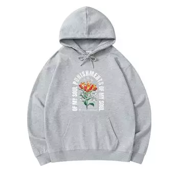 300 г/м Мужские хлопковые толстовки с капюшоном Punishment Streetwear Print Премиум хлопок Толстовка XS армия зеленый